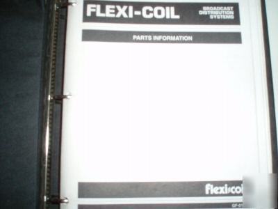 Flexicoil broadcast distribution systems parts book