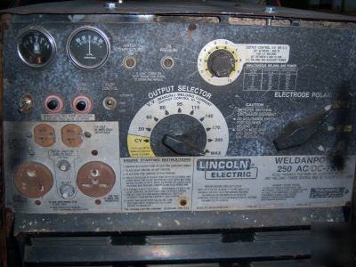 Lincoln diesel arc welder generator perkins motor 7000