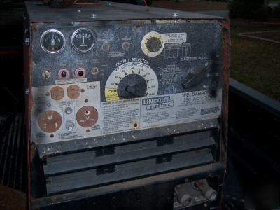 Lincoln diesel arc welder generator perkins motor 7000