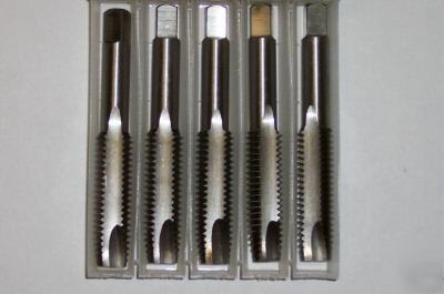 New 5-pack hss spiral point plug taps 3 flute 1/2-13