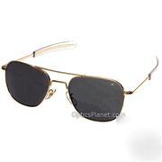 New ao eyeware 57 mm original pilot sunglasses 