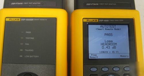 Fluke dsp-FTA410 mm fiber modules 4 dsp 4000 4100 4300