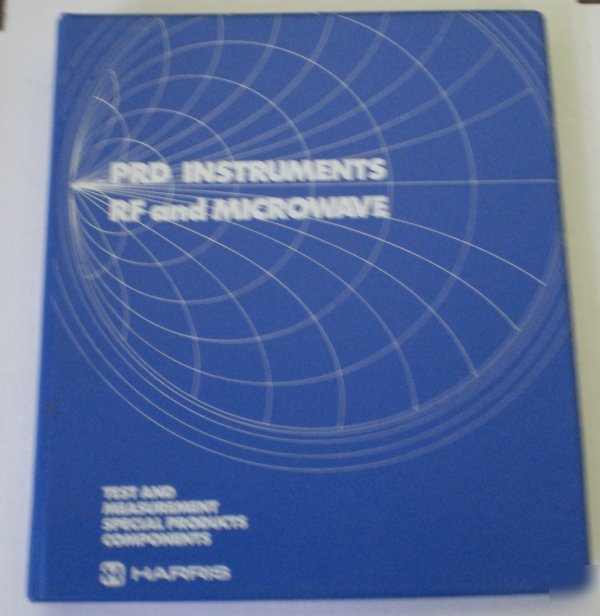 Harris prd instruments and rf microwave catalog $5 ship