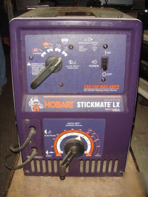 Hobart stickmate lx 235 ac / 160 dc welder buy now 