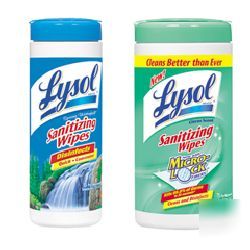 Lysol brand sanitizing wipes-rec 77182