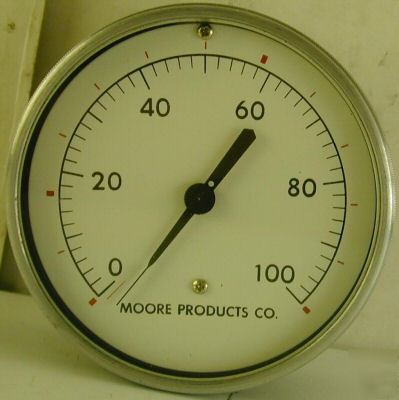 Moore 0-100 psi air pressure gauge