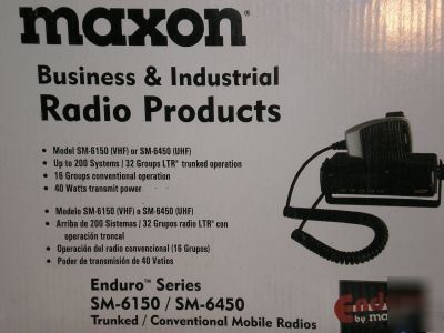 New maxon sm-6150 vhf 2 way 148-174MHZ 40WATT n box