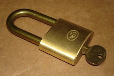 New wilson bohannan solid brass padlock - ka