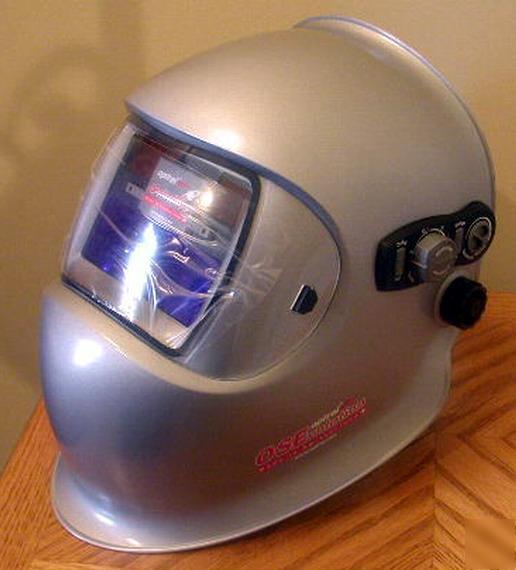 Silver optrel satelite welding helmet uvex K602