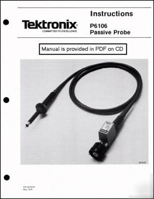 Tek P6106 probe instruction manual 070-2879-00