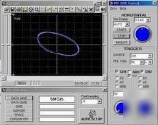 100MSA/s 40M pc based digital storage oscilloscope