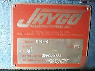 Jaygo sigma lab size double arm mixer s.s. jacketed 