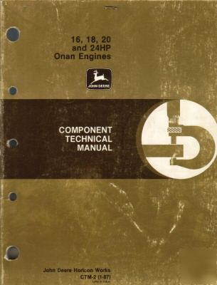 John deere 16-24 onan engines componenttechnical manual