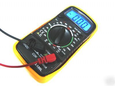 Larger lcd+blue light 20 position digital multimeter 