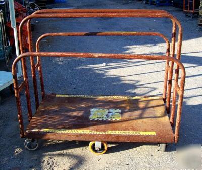 Lumber carts used lot of 4 heavy duty warehouse cart 