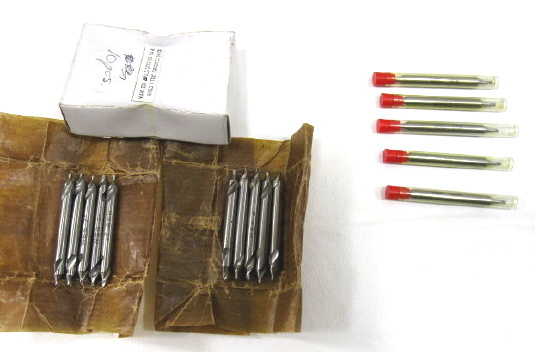 New keo 1/16 end mills, import drill/countersinks 15 pc 