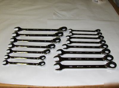 New stanley 14PC jumbo reverse gear wrenchs-metric&sae- 
