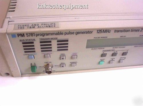 Philips fluke pm 5781 125 mhz programmable pulse gen