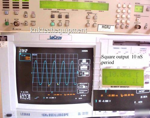 Philips fluke pm 5781 125 mhz programmable pulse gen
