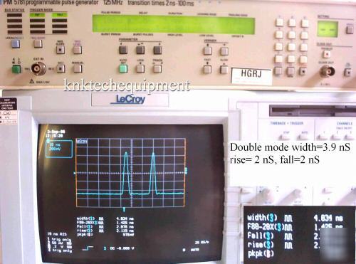 Philips fluke pm 5781 125 mhz programmable pulse gen