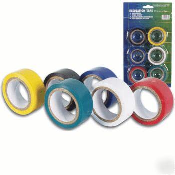 T5S - 6 multi-color rolls of insulating tape / 5 m each