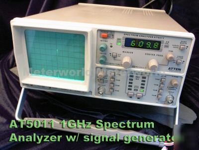 New 1GHZ AT5011 spectrum analyzer frequency w signal 