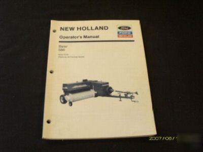 New holland 580 baler operators manual