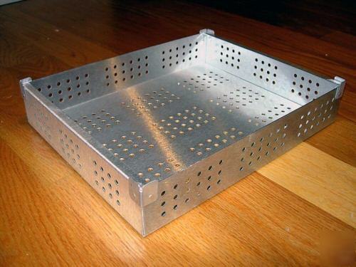 Industrial aluminum metallic tray for telcordia tests