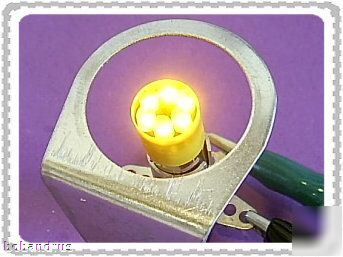 Ledtronics (120VOLT) amber led T3-1/4 mini bayonet lamp