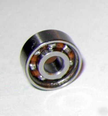 (10) R2 open ball bearings, 1/8