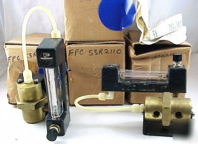 4 fischer & porter regulator/purge meters 53RB2110 nos