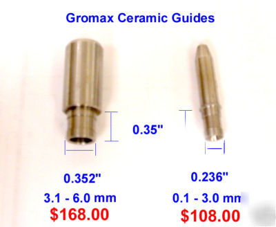 New ceramic guide for drill edm all sizes available
