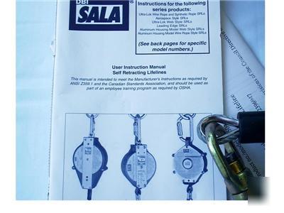 Dbi sala 30' self retracting lifeline safety equipment