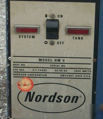 Nordsen hmv hot melt system w/ spare parts
