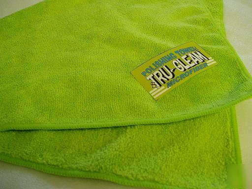 Tru gleam microfiber polishing towel micro fiber shine
