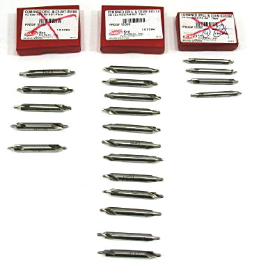 New combined drill & countersinks keo usa 21 pcs #3, #2