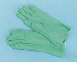 Galaxy green nitrile flock-lined gloves - large - dozen