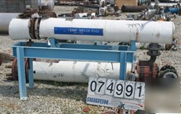 Used: ametek two pass u-tube heat exchanger, 22 sq ft,