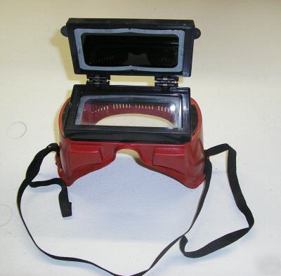 Used flip shield welding mask arc oxyacetylene