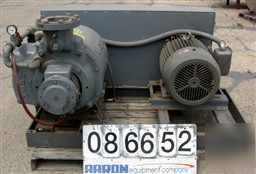 Used: nash liquid ring vacuum pump, model SC7, cast iro