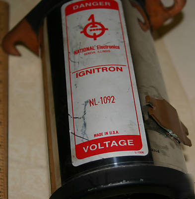 National electronics ignitron nl-1092 tube