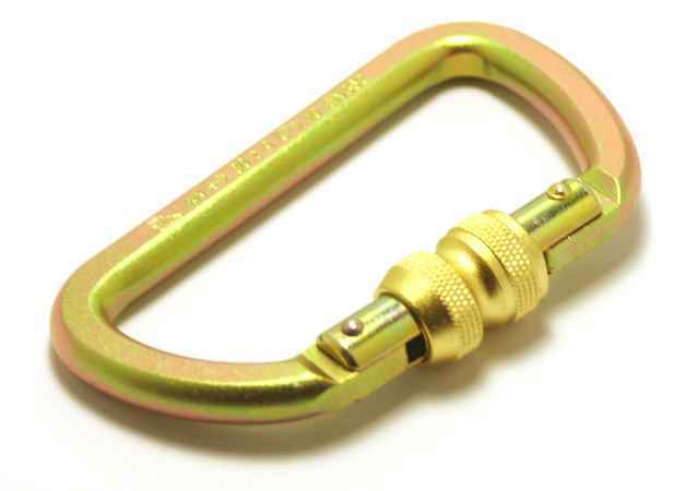 New three screw gate carabiner climbing gear hunting 