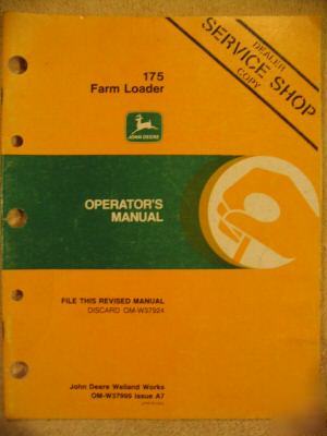 John deere 175 loader 920 2550 2555 2630 2640 2750 2755