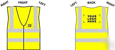 Personalised hi vis vest workwear security clothing 