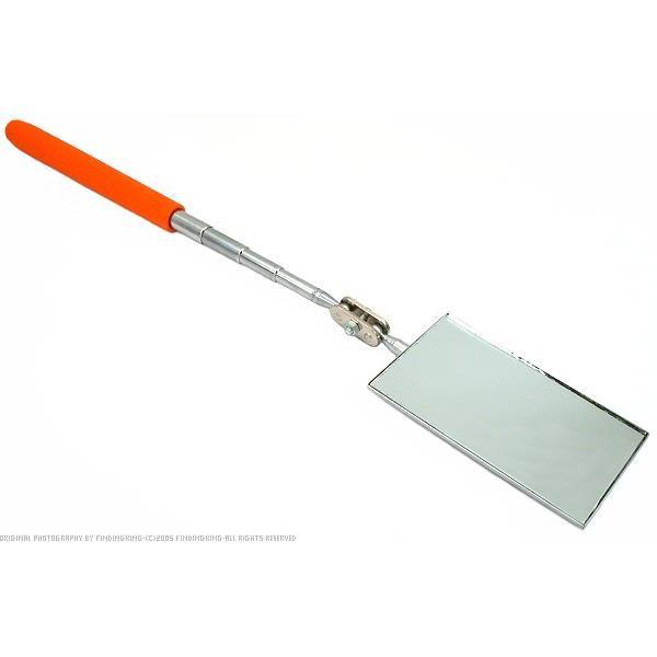 Rectangle mirror telescopic adjustable inspection tool