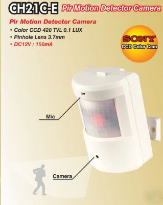 Covert camera pir motion detector camera