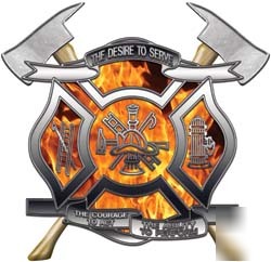 Firefighter decal reflective 6