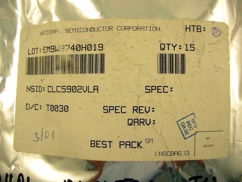 15 units lot ns CLC5902VLA , ic dual digital tuner /agc