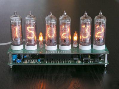Nixie gps dst clock project kit pic microcontroller rtc