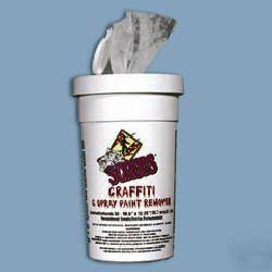 Dymon scrubs graffiti & spray paint remover towels 